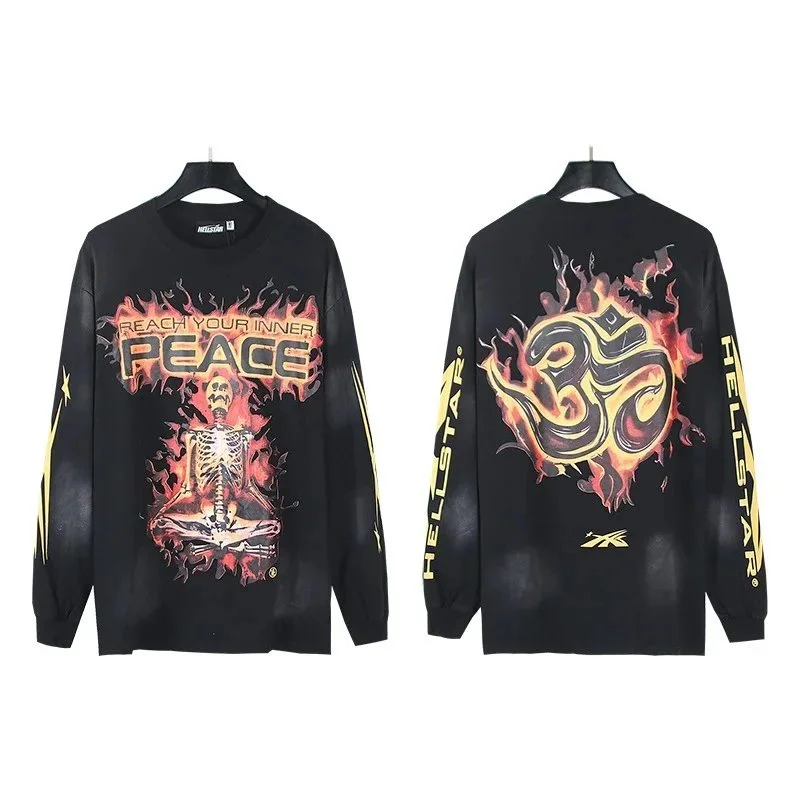 Hellstar Reach Your Inner Peace Long Sleeve T-Shirt Black