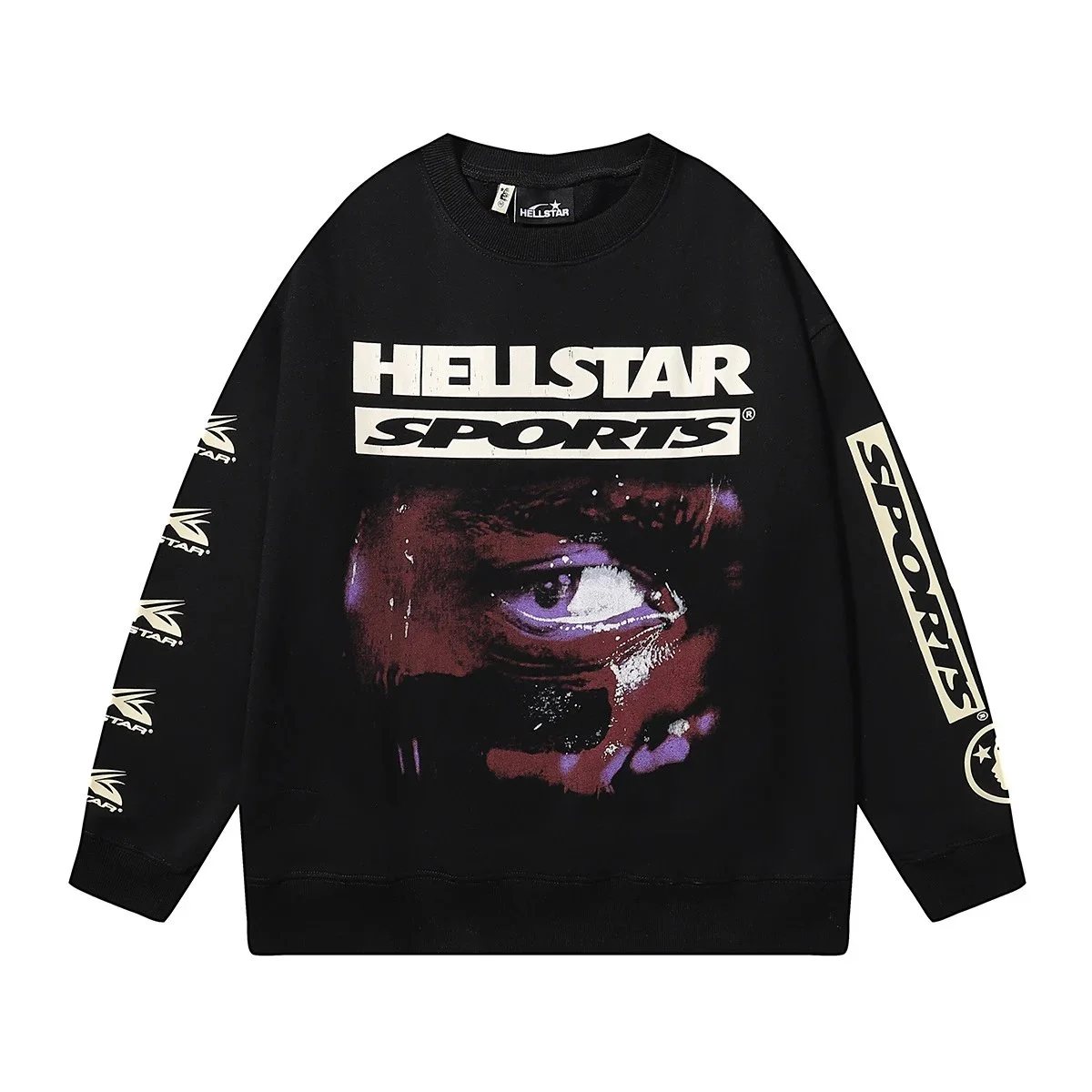 Hellstar Sports Black Eye Print Sweatshirt