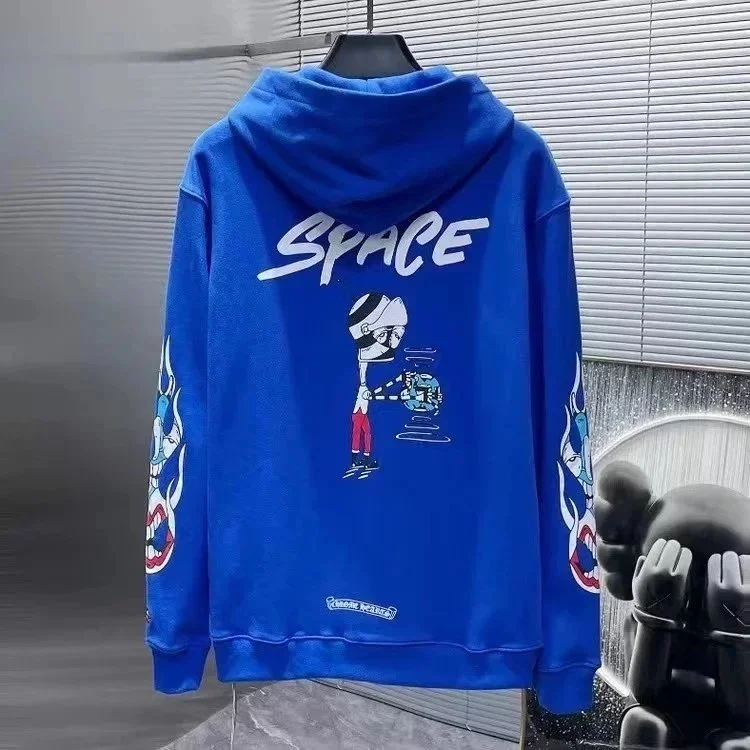 Chrome Hearts Space Graphic Hoodie Blue