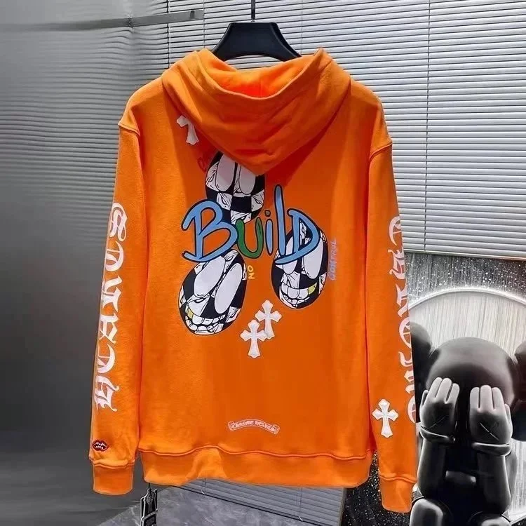 Chrome Hearts CH Cross Orange Build Hoodie