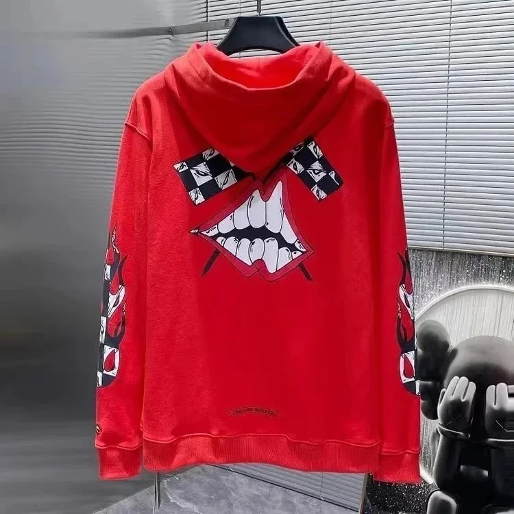 Chrome Hearts Red Lips Graphic Hoodie
