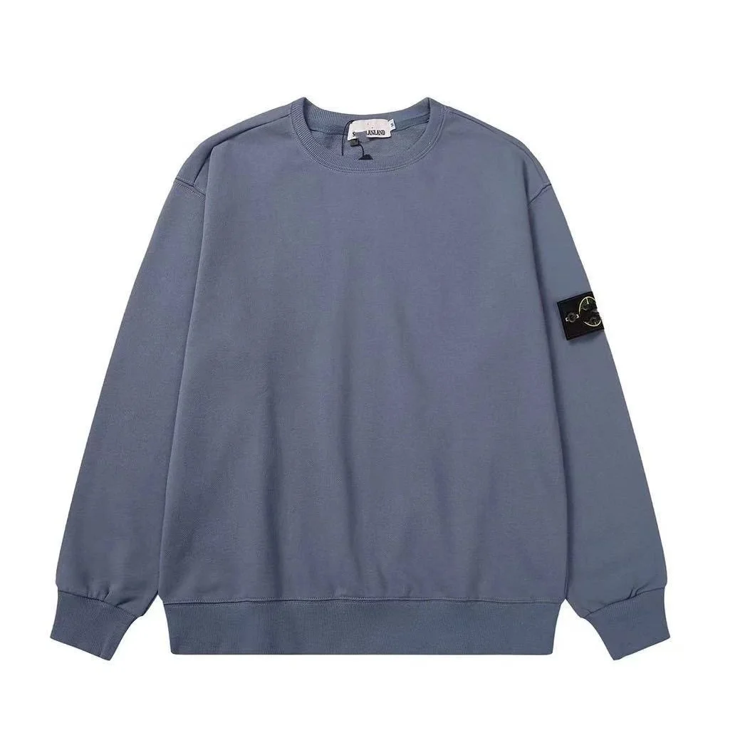 Stone Island 68-15 Blue Round Neck Sweatshirt