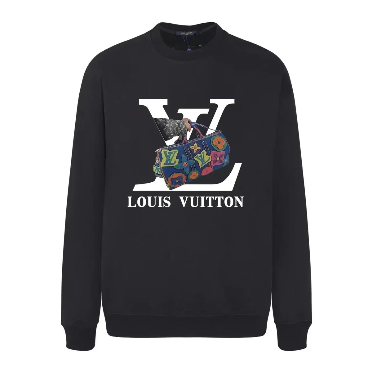 Louis Vuitton Black LV Bag Print Sweatshirt