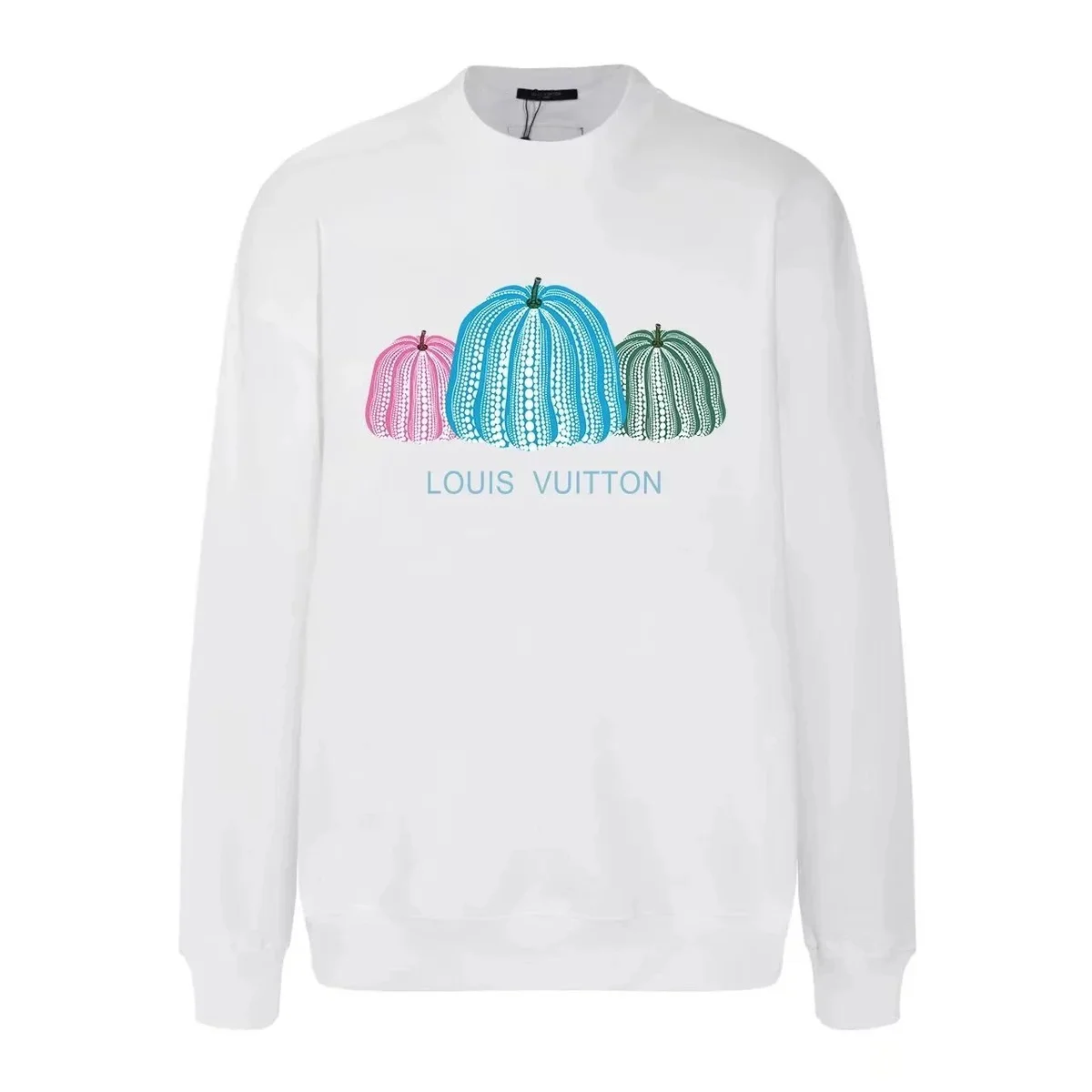 Louis Vuitton White Pumpkin Print Sweatshirt