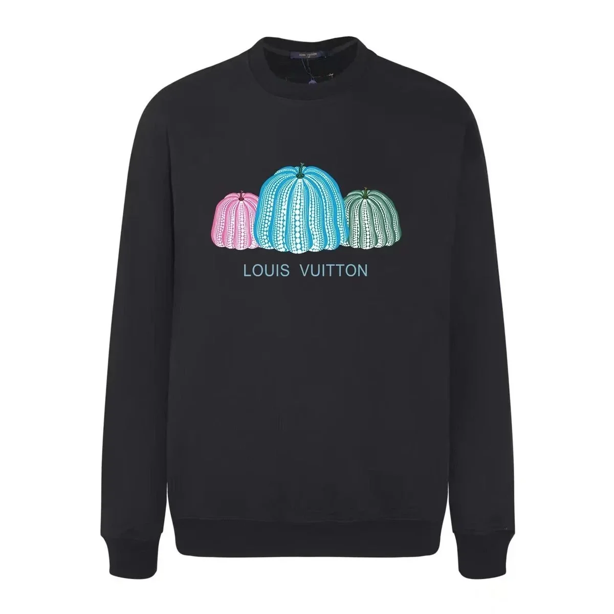 Louis Vuitton Black Pumpkin Print Crewneck Sweatshirt