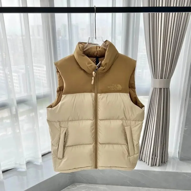 The North Face Nuptse Beige & Tan Vest