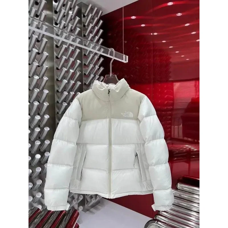 The North Face Nuptse Beige/White Parka
