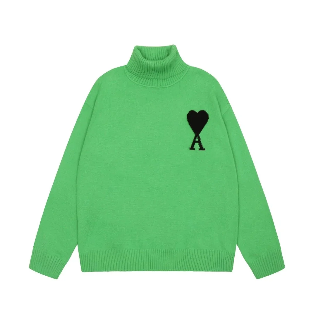 Ami Ami-28-11 Green Turtleneck Sweater