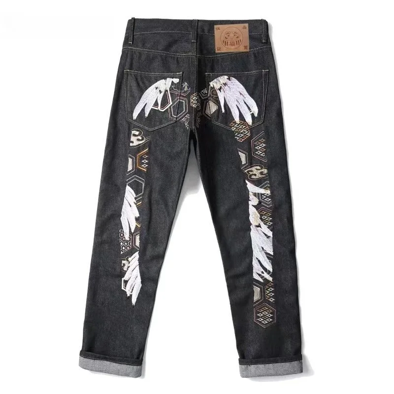 Maison Mihara Yasuhiro MMY Blakey Jeans Black Winged Design