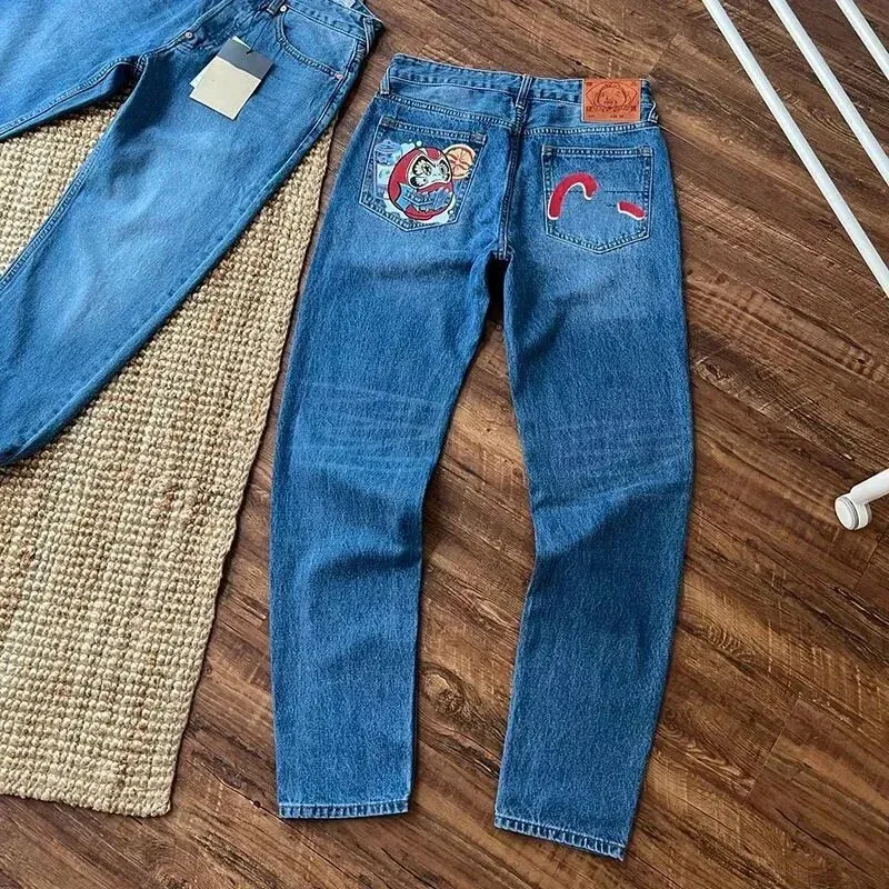 Evisu Seagull Denim Jeans Blue