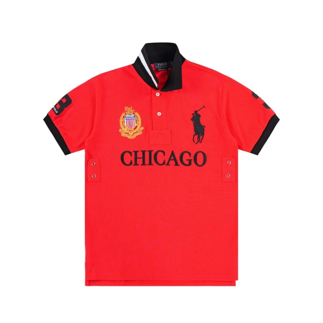 Polo Ralph Lauren Big Pony Chicago Red Polo Shirt