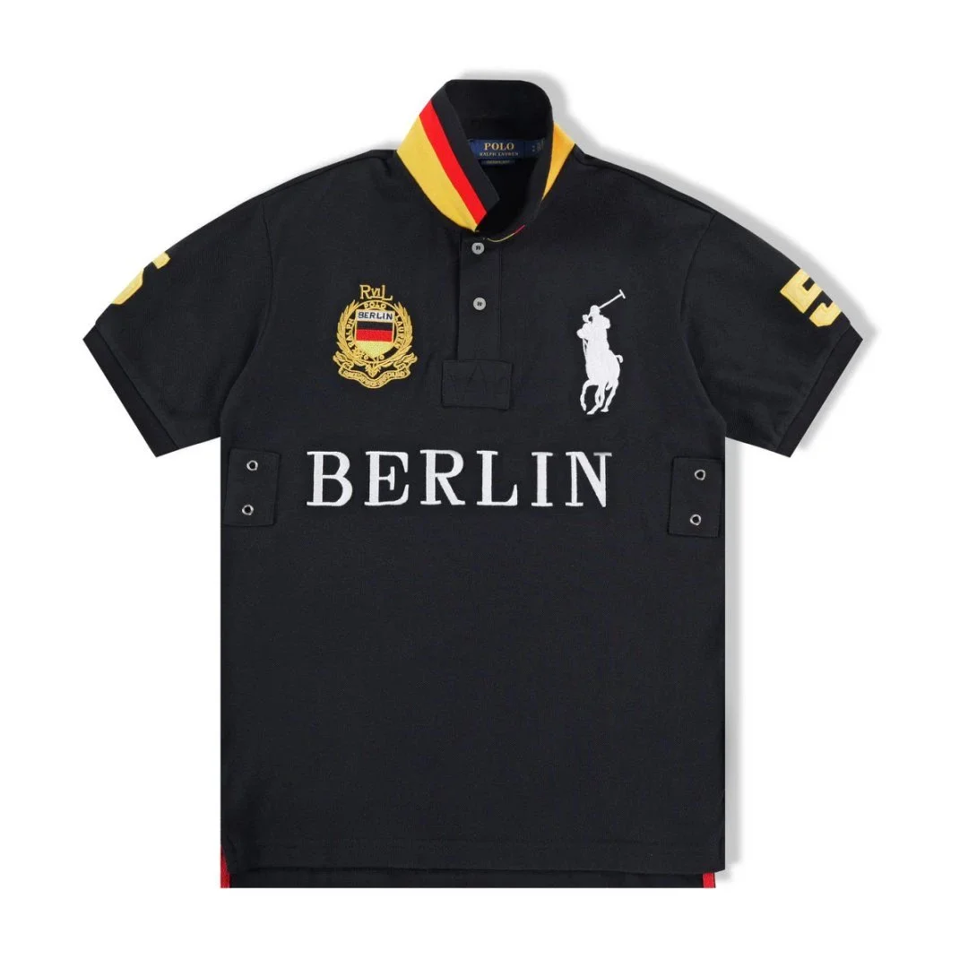 Polo Ralph Lauren Classic Logo Berlin Black Polo Shirt