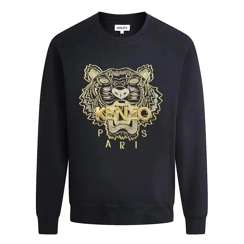 Kenzo Tiger Head Embroidered Sweatshirt Black
