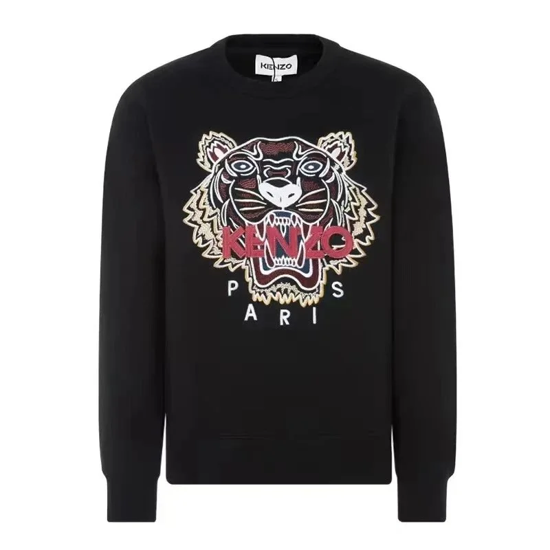 Kenzo Tiger Head Black Cotton Sweatshirt