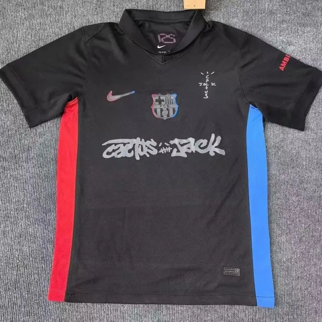 Nike FC Barcelona Travis Scott x Cactus Jack Jersey Black
