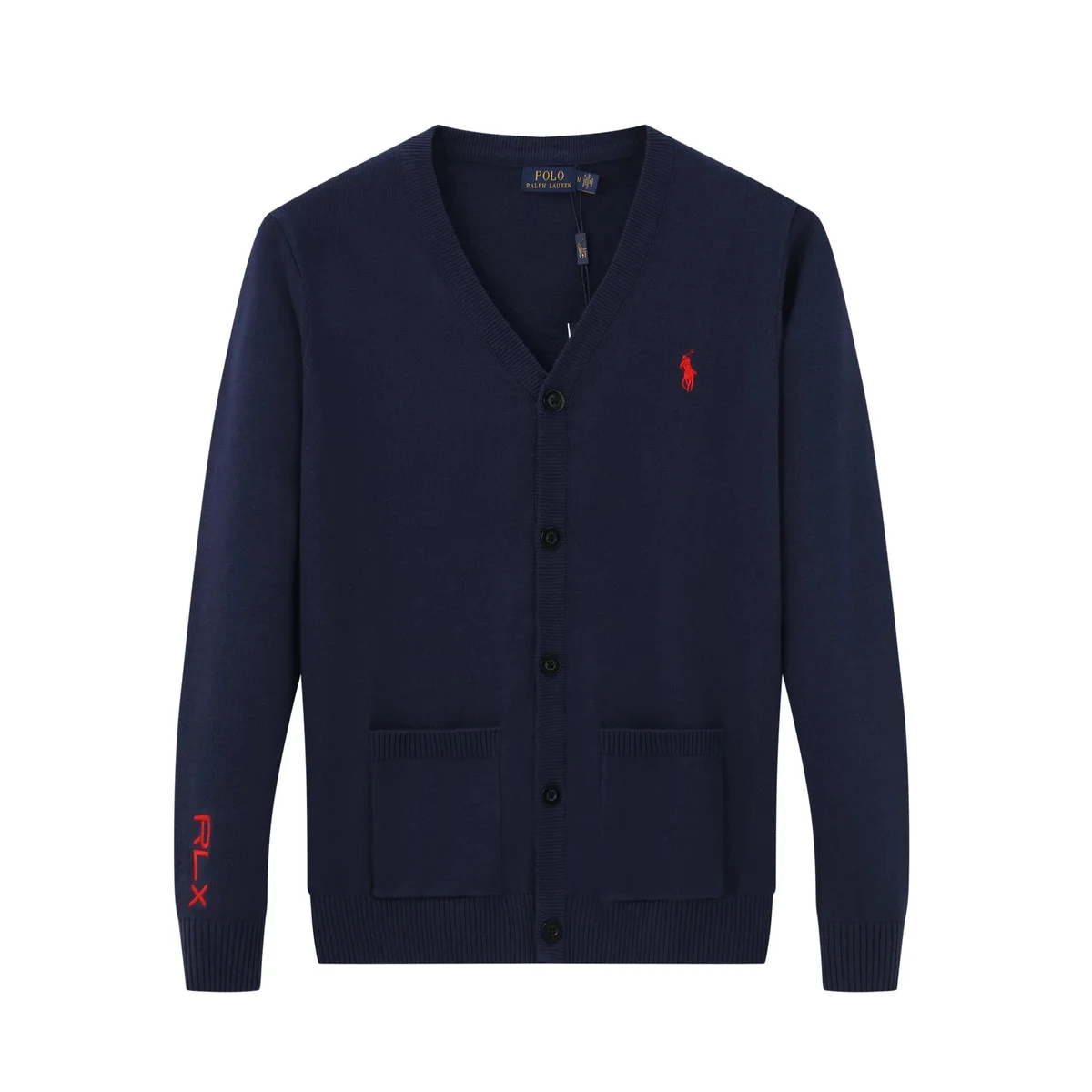 Polo Ralph Lauren RLX Cardigan Blue Sweater