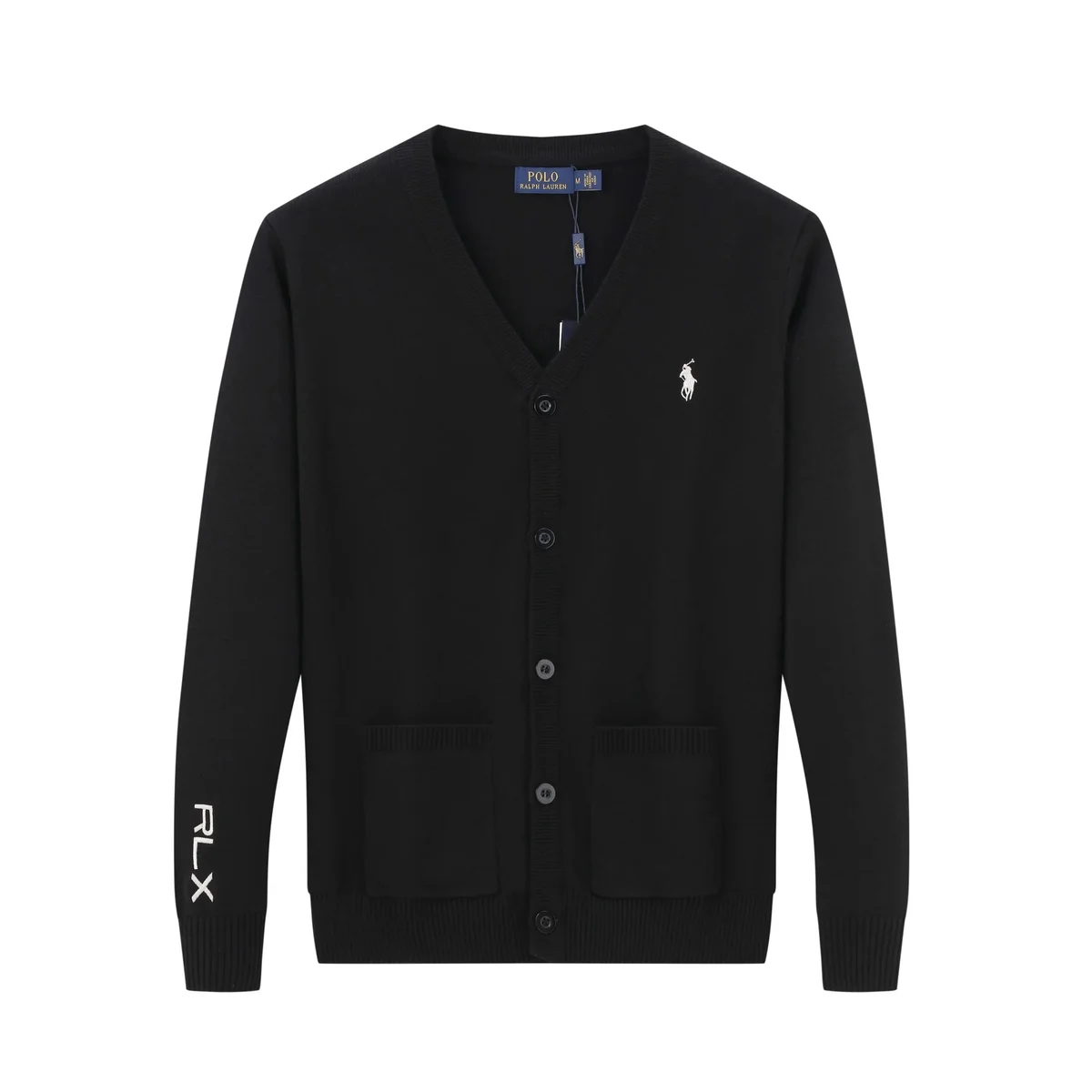 Polo Ralph Lauren RLX Cardigan Black Sweater