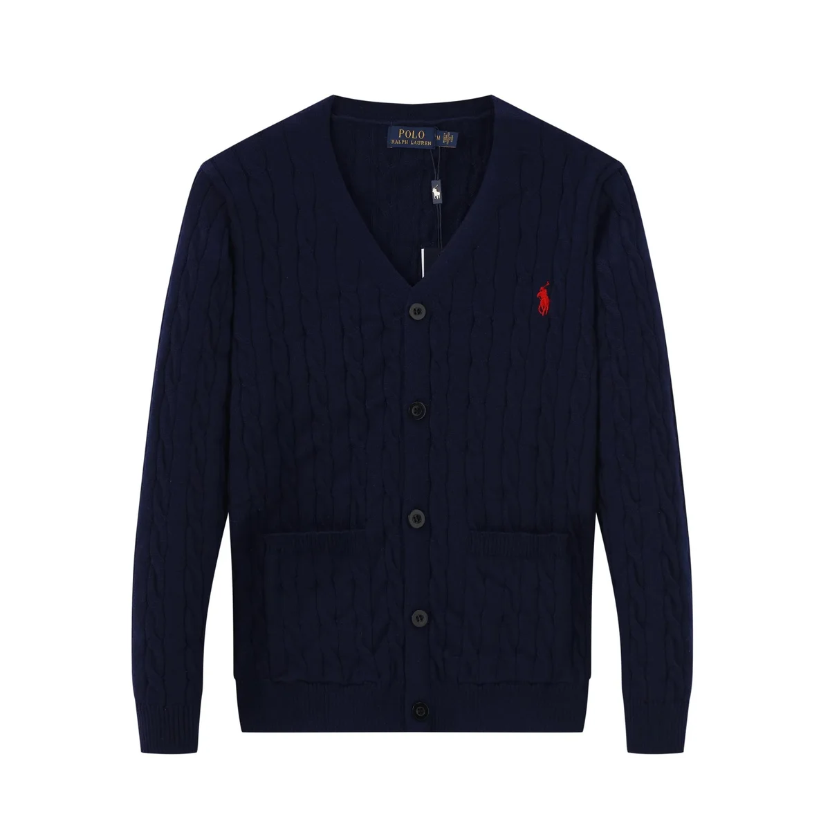 Polo Ralph Lauren Navy Cable Knit Cardigan