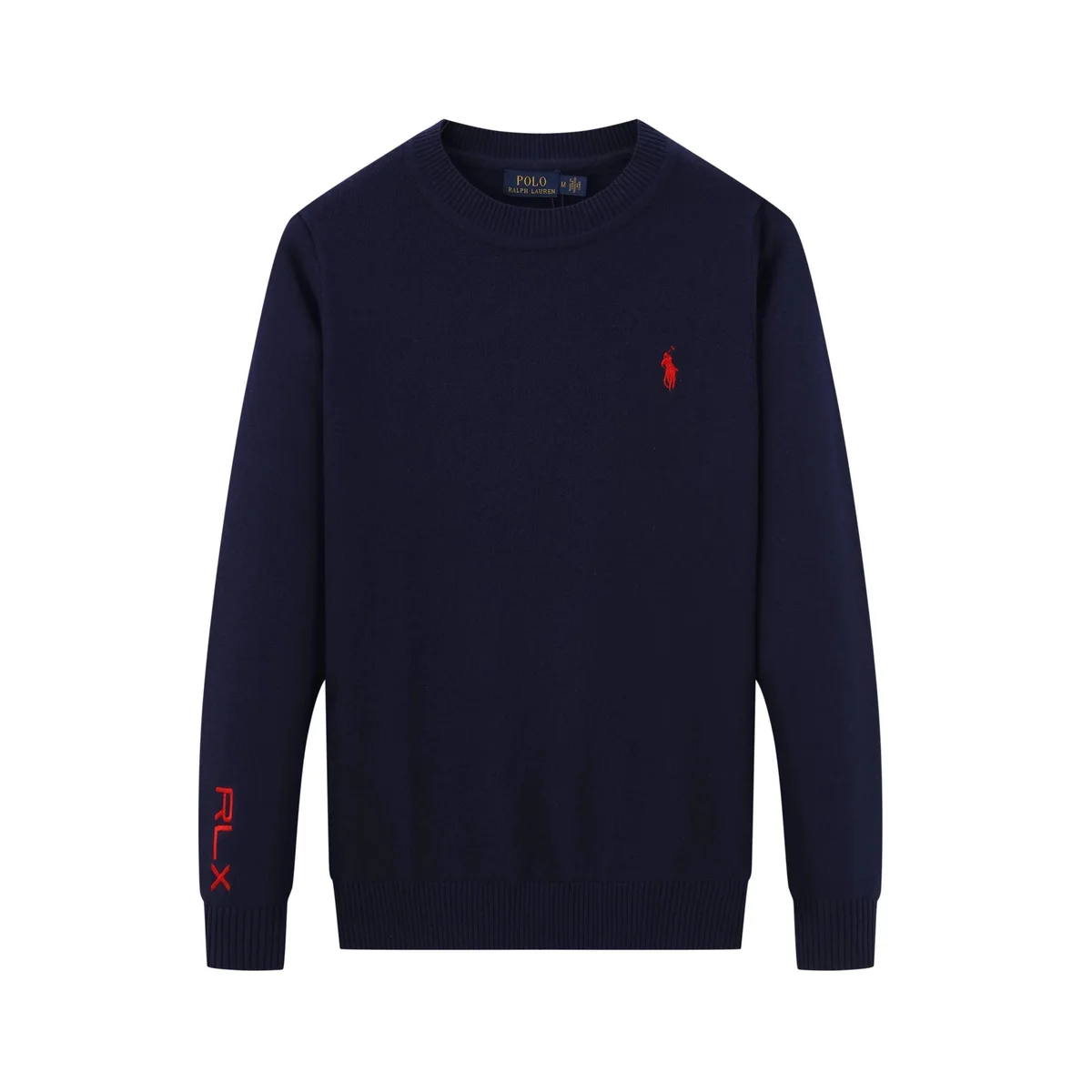 Polo Ralph Lauren Classic Logo RLX Polo Blue Red Sweater