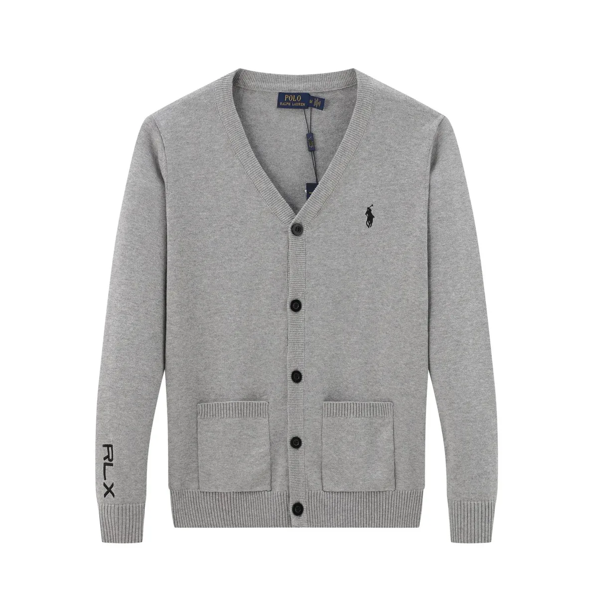 Polo Ralph Lauren RLX Grey Cardigan Sweater