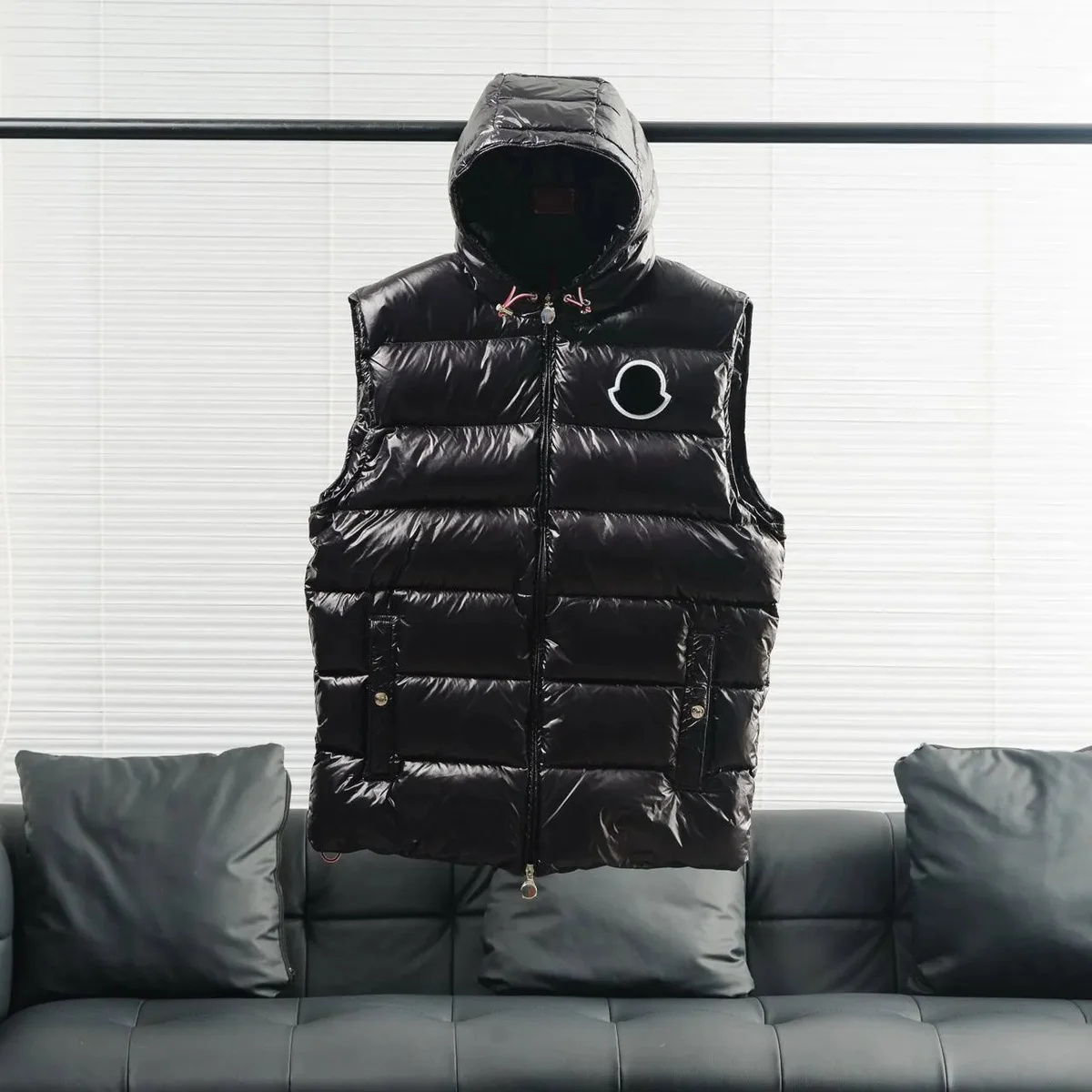 Moncler Maya Black Puffer Vest