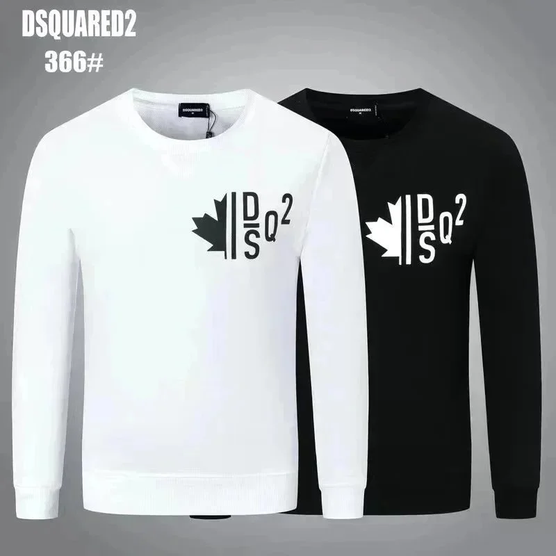 DSQUARED2 366# White/Black Crewneck Sweatshirt