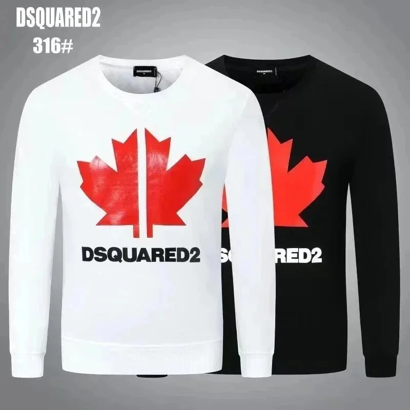 DSQUARED2 Iconic Maple Leaf Sweatshirt White/Black