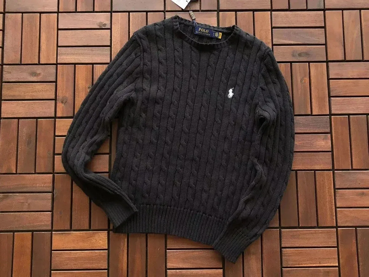 Polo Ralph Lauren Cable Knit Sweater Black