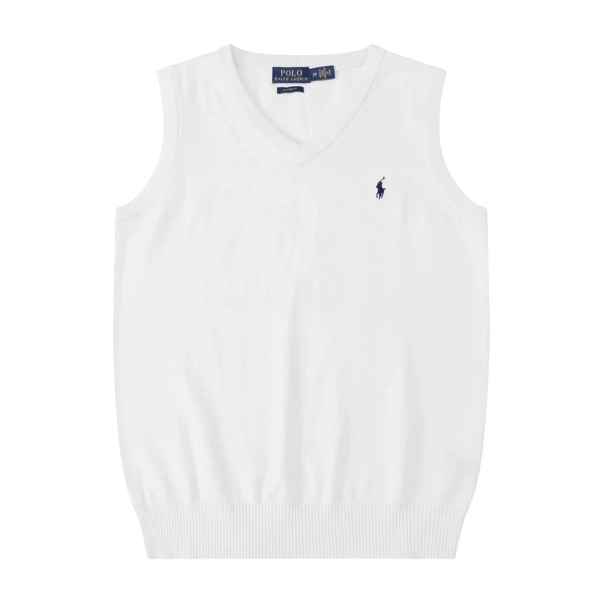 Polo Ralph Lauren White Polo Pony Knit Vest