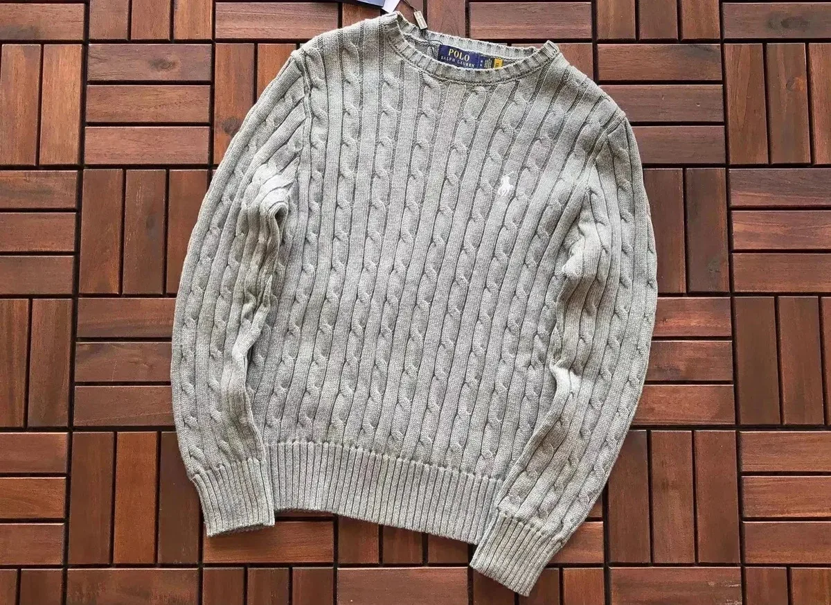 Polo Ralph Lauren Cable Knit Sweater Grey