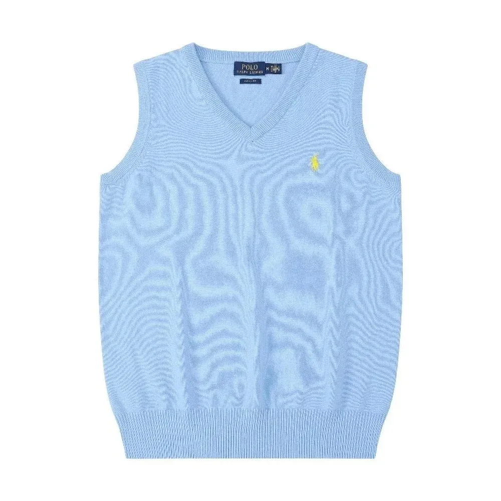 Polo Ralph Lauren Light Blue V-Neck Sweater Vest