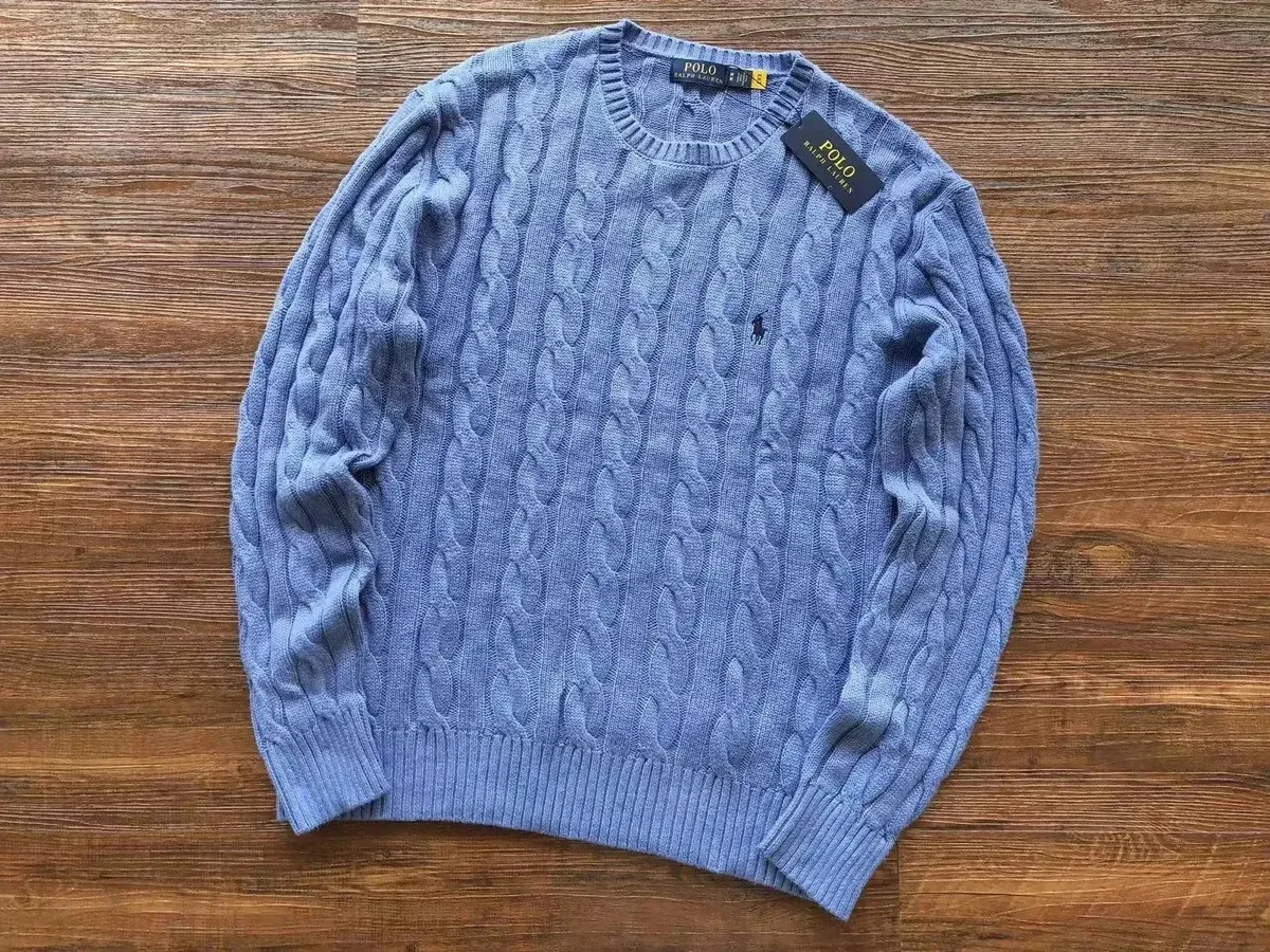 Polo Ralph Lauren Cable Knit Sweater Blue Men's