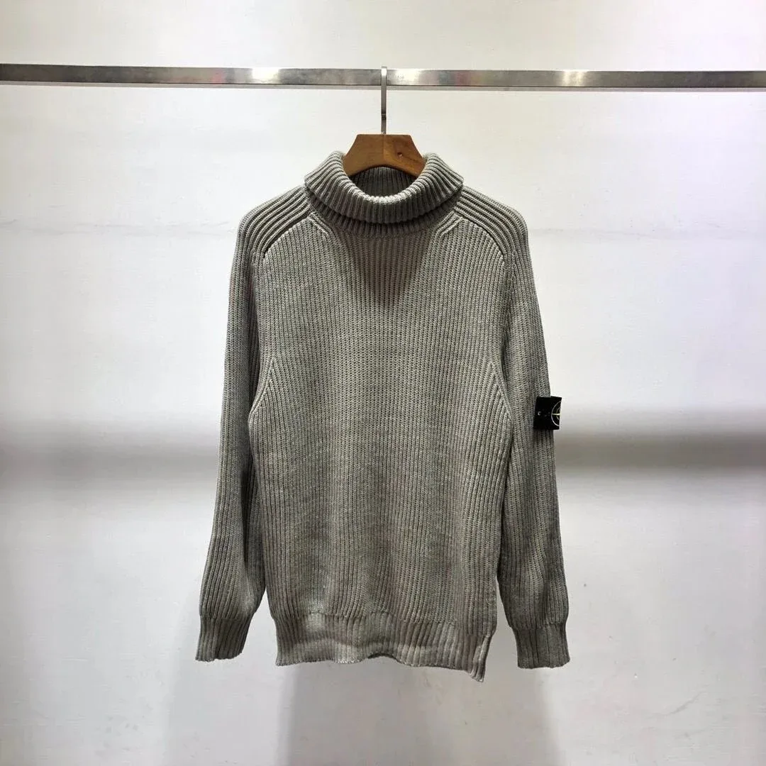 Stone Island 68-15 Grey Turtleneck Sweater