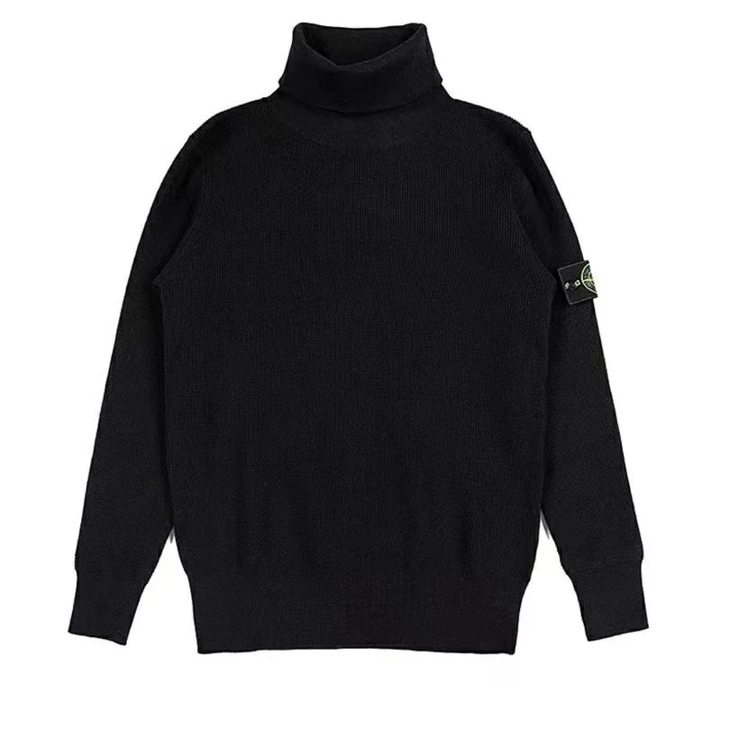 Stone Island 68-15 Black Turtleneck Sweater