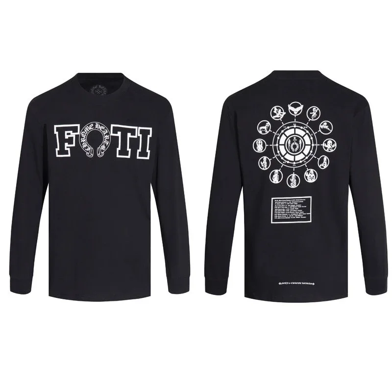 FOTI K8007 Black Long Sleeve T-Shirt