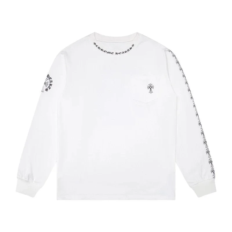 Chrome Hearts CH Cross White Long Sleeve T-Shirt