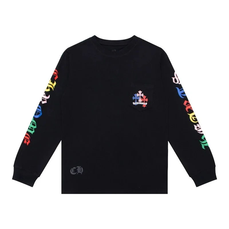 Chrome Hearts CH Cross Long Sleeve T-Shirt K8003 Black Tops