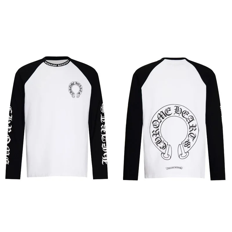 Chrome Hearts CH Cross White/Black Long Sleeve T-Shirt
