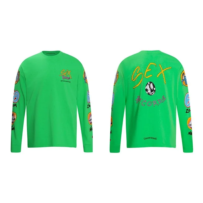 Chrome Hearts SEX Records Green Long Sleeve T-Shirt