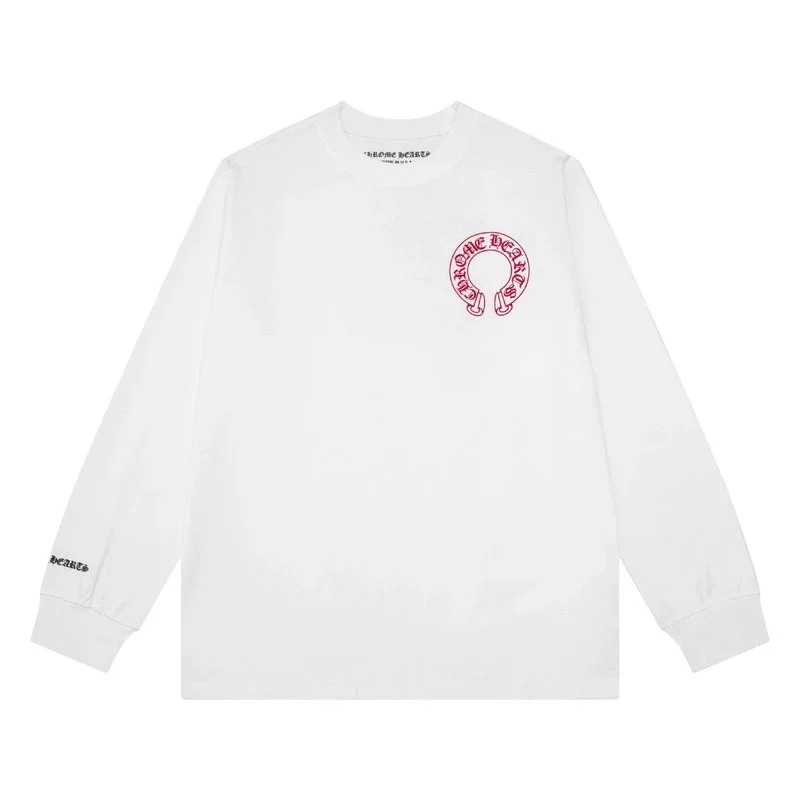 Chrome Hearts CH Cross White Long Sleeve T-Shirt