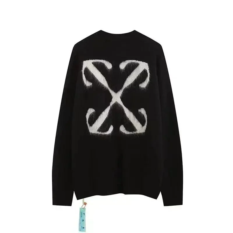 Off-White OW Logo Knit Sweater Black
