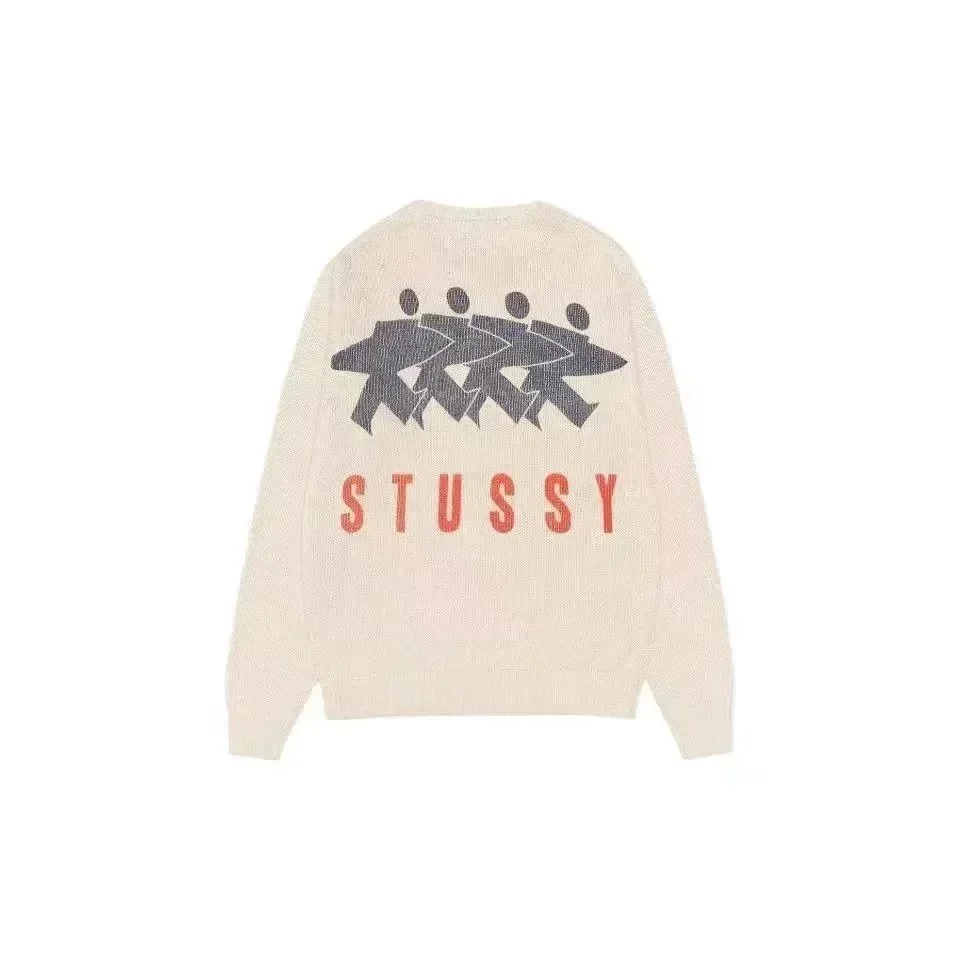 Stussy Stüssy Graphic Knit Sweater Cream