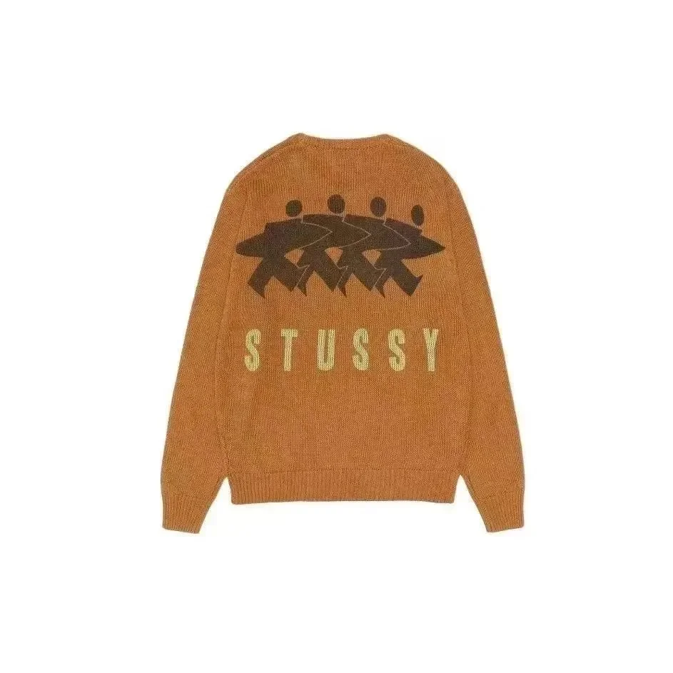 Stussy Stüssy Graphic Knit Sweater Orange