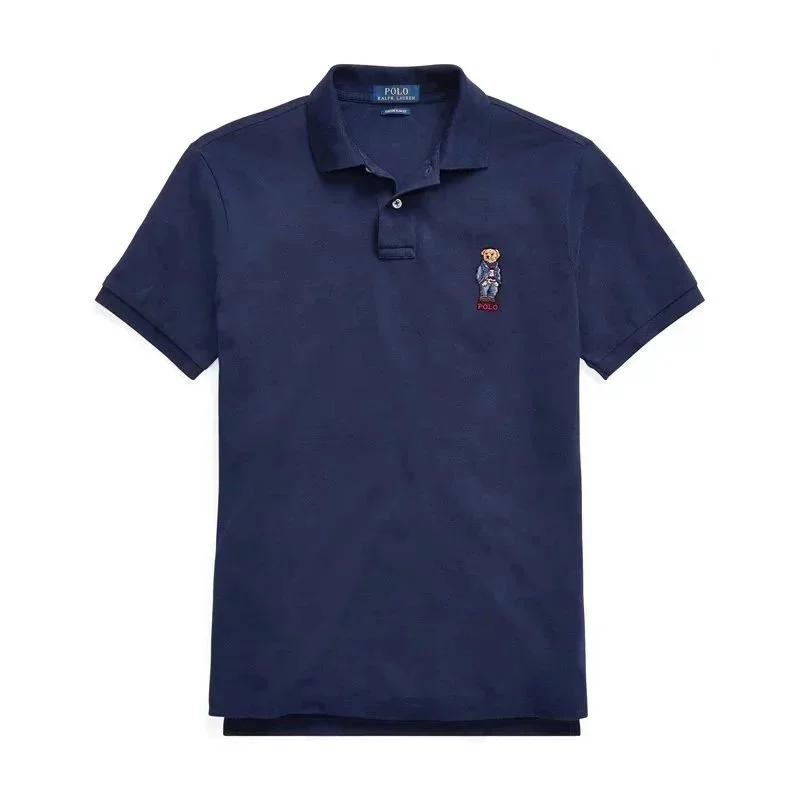 Polo Ralph Lauren Classic Logo Bear Polo Shirt Navy