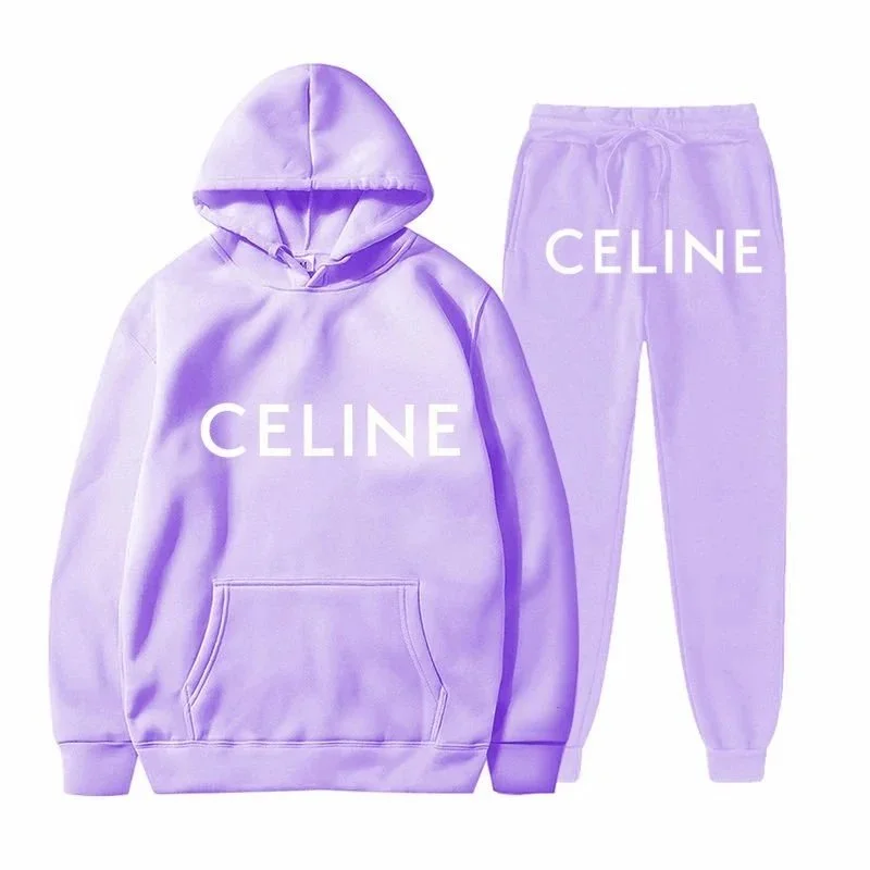 Celine Lilac Hoodie & Pants Set