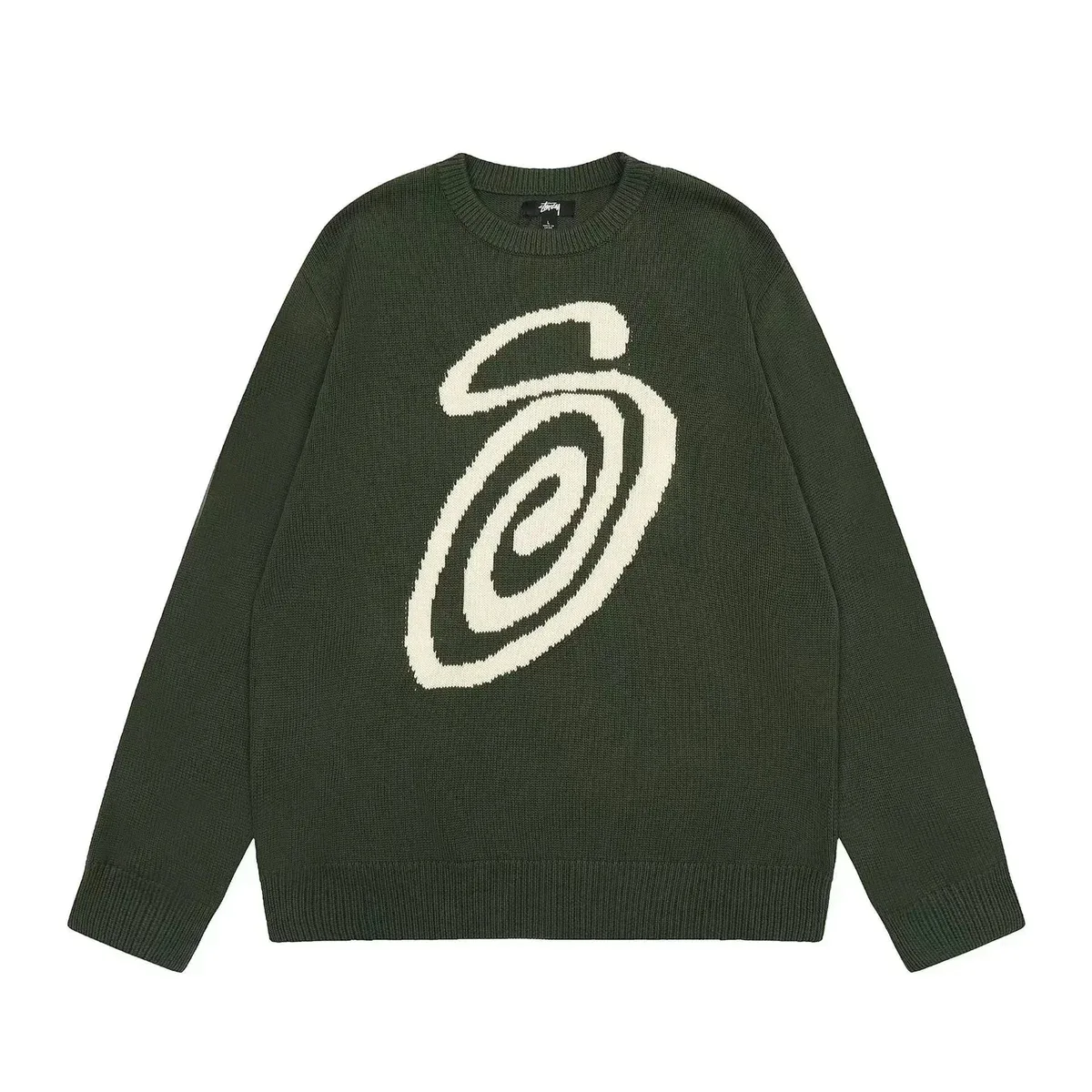 Stussy Stüssy Spiral Sweater Olive Green