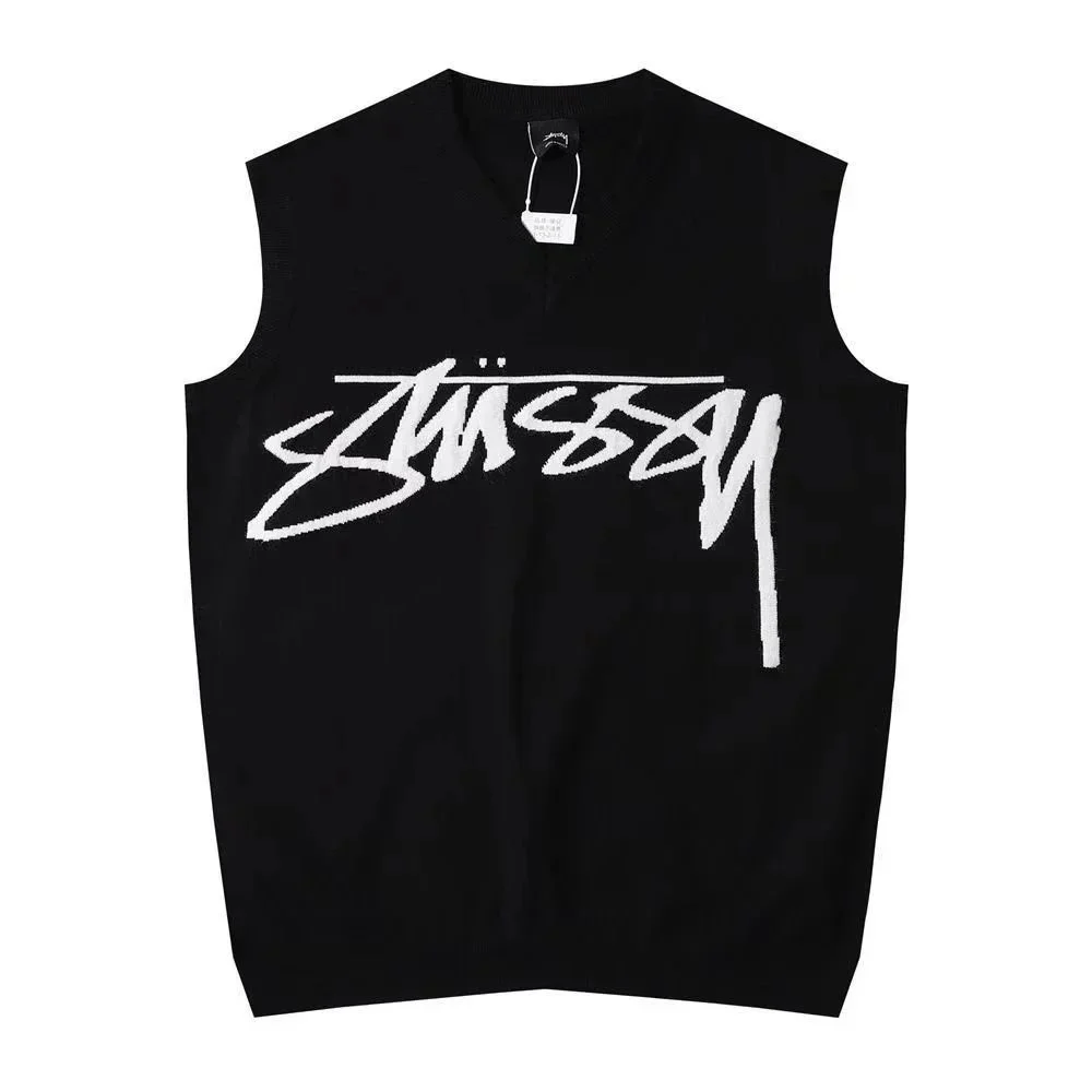 Stussy Stüssy Logo Knit Vest Black
