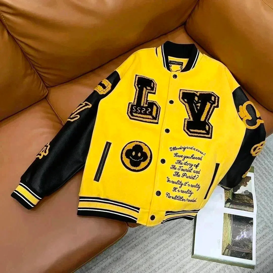 Louis Vuitton Tabi Yellow & Black Letterman Jacket