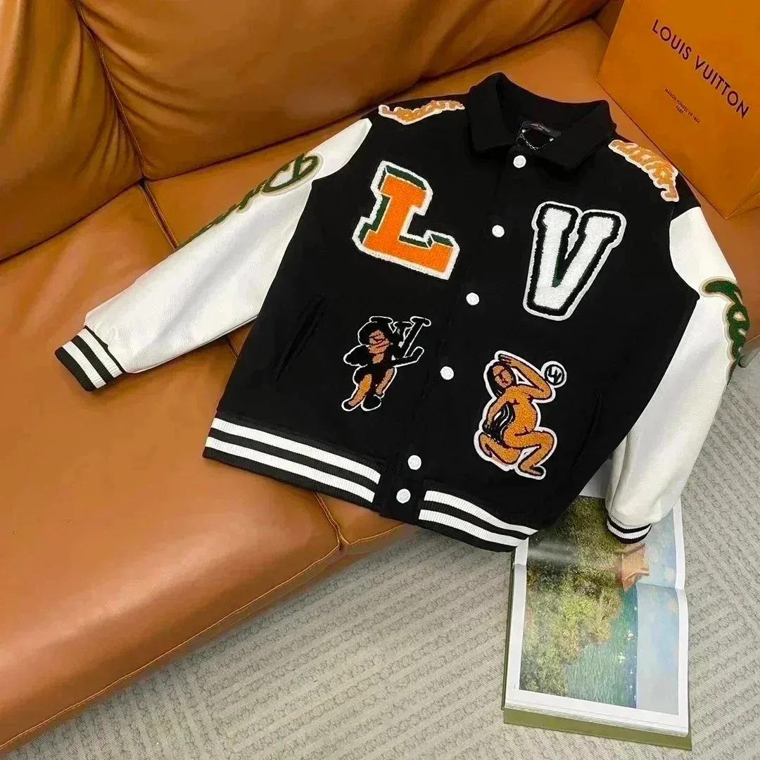 Louis Vuitton LV Trainer Black & White Letterman Jacket