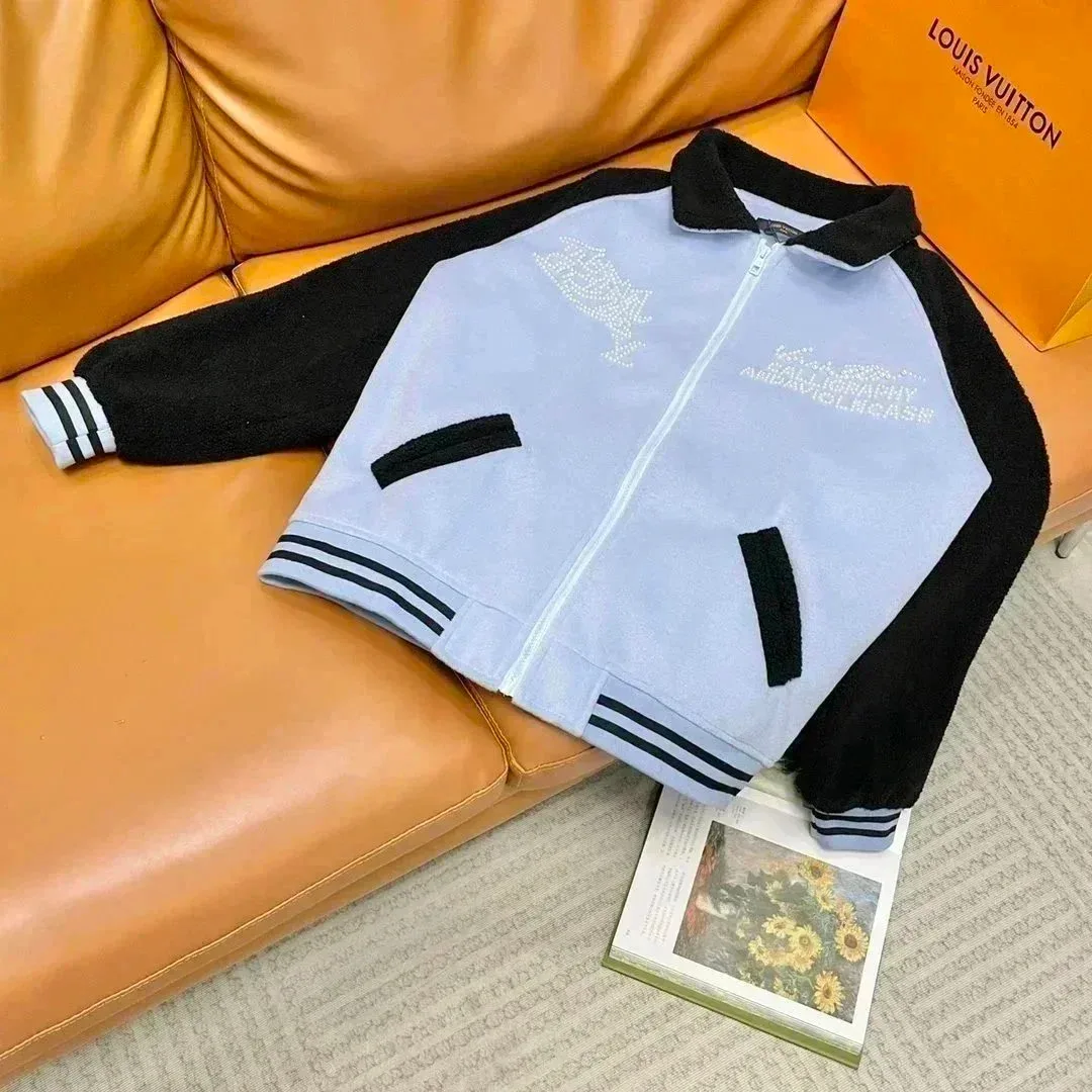 Louis Vuitton Tabi Light Blue & Black Bomber Jacket